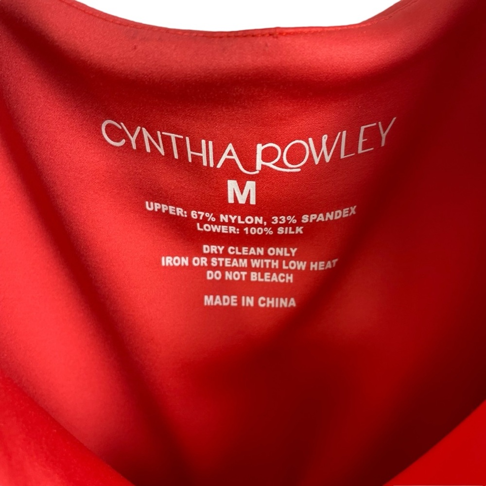 CYNTHIA ROWLEY Isla silk Dress- Orange - Picture 5 of 9
